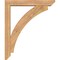 Ekena Millwork Thorton Slat Smooth Bracket w/ Offset Brace, Western Red Cedar, 5 1/2"W x 32"D x 38"H BKT0604X32X38THR06SWR - alternate 4